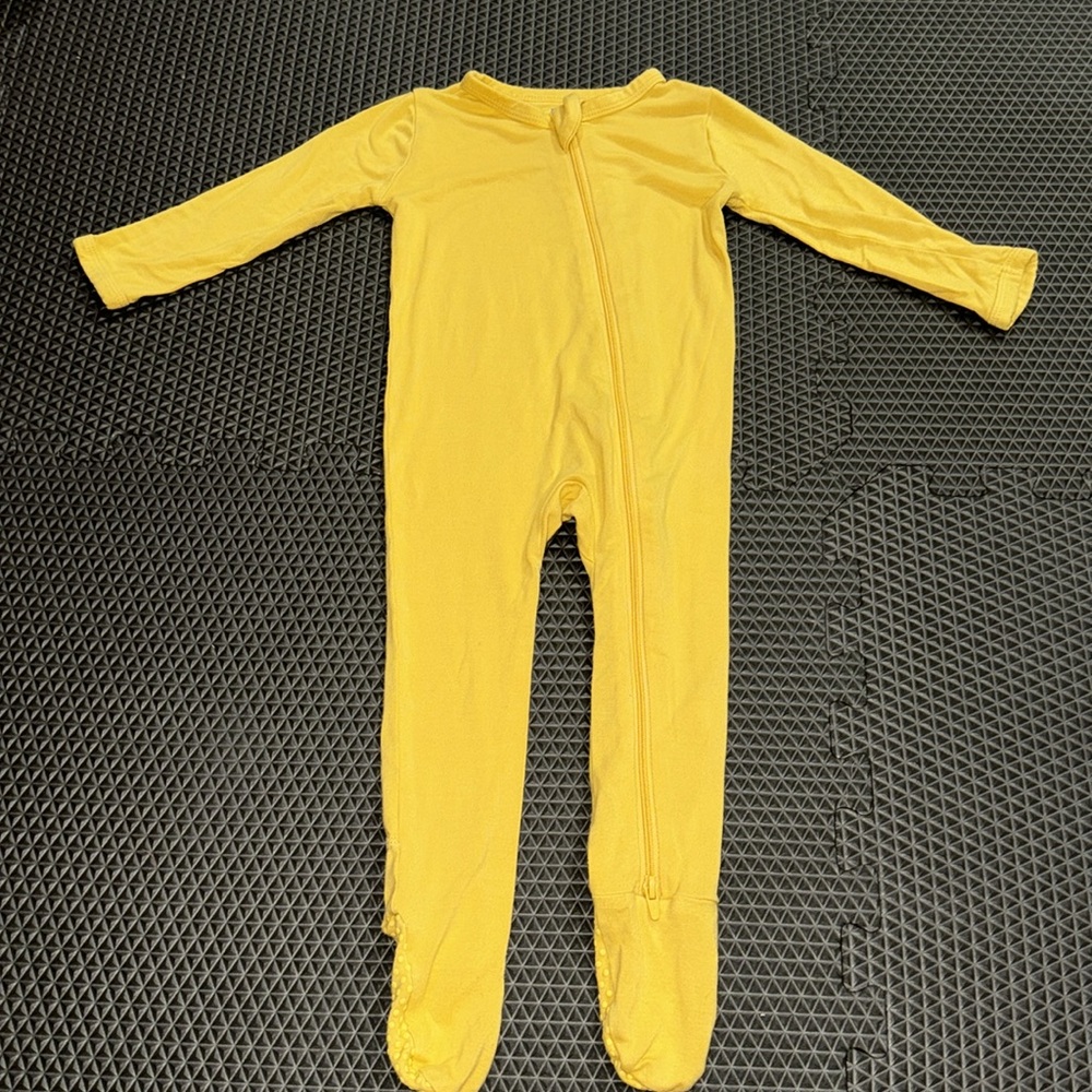 Kyte Baby Footie - Size 6-12 Months - Butter Yellow